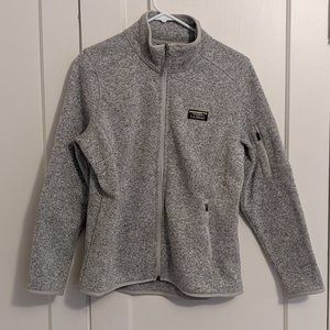LL Bean Women's Med Petite Sweater Fleece Full Zip Jacket